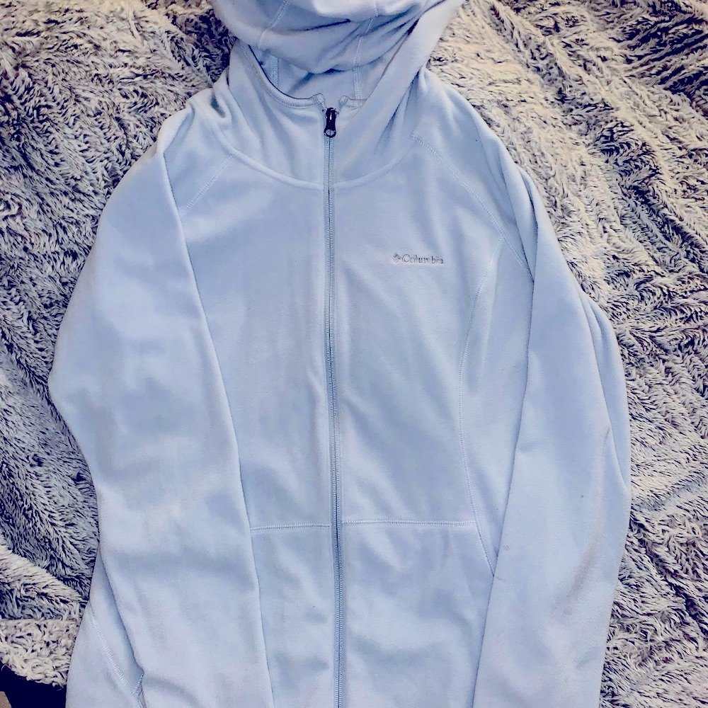 EUC Columbia Zip Up Sweater With Hood